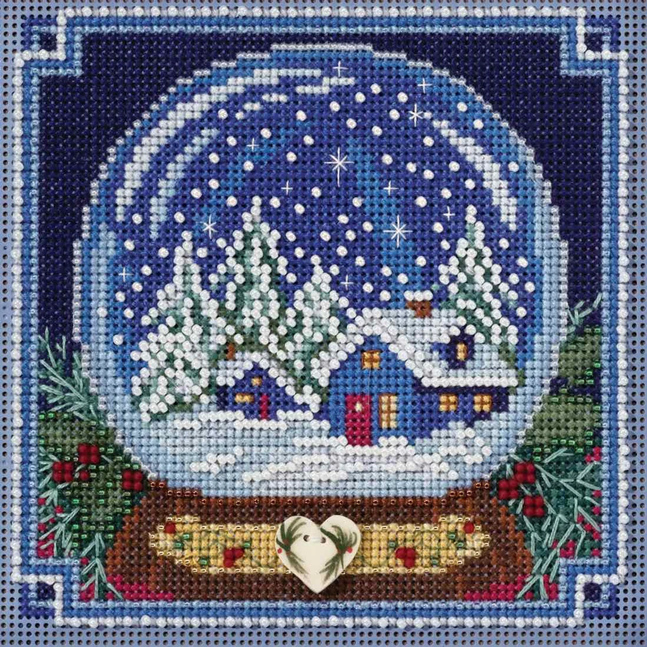 Snow Globe Cross Stitch Kit