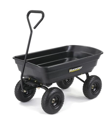 Yardworks Poly Utility Dump Cart