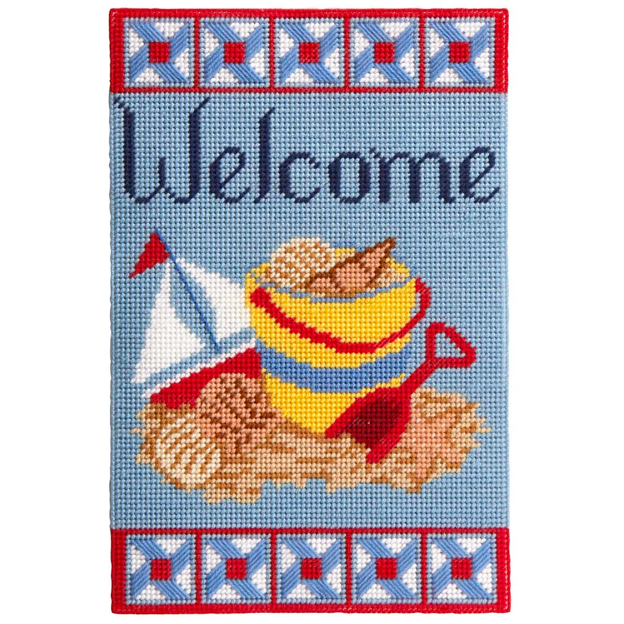 Herrschners Summer Welcome plastic canvas kit