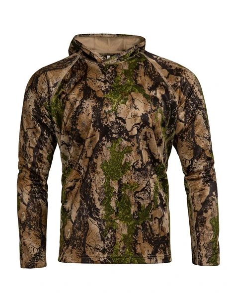 Natural Gear SC2 Lightweight Tech Hoodie in camouflage pattern