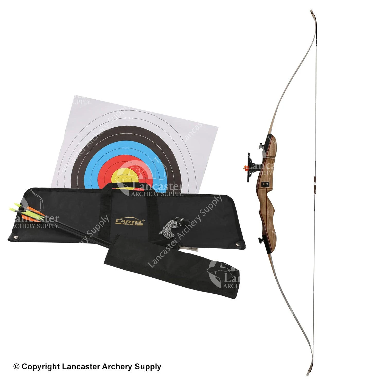 Galaxy Bullseye 62 Takedown Recurve Bow Package