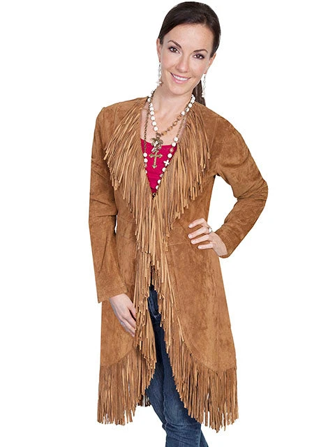 Women's Scully Suede Fringe Maxi Coat