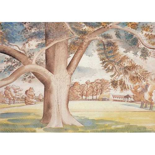 Eric Ravilious Field Elm greeting card