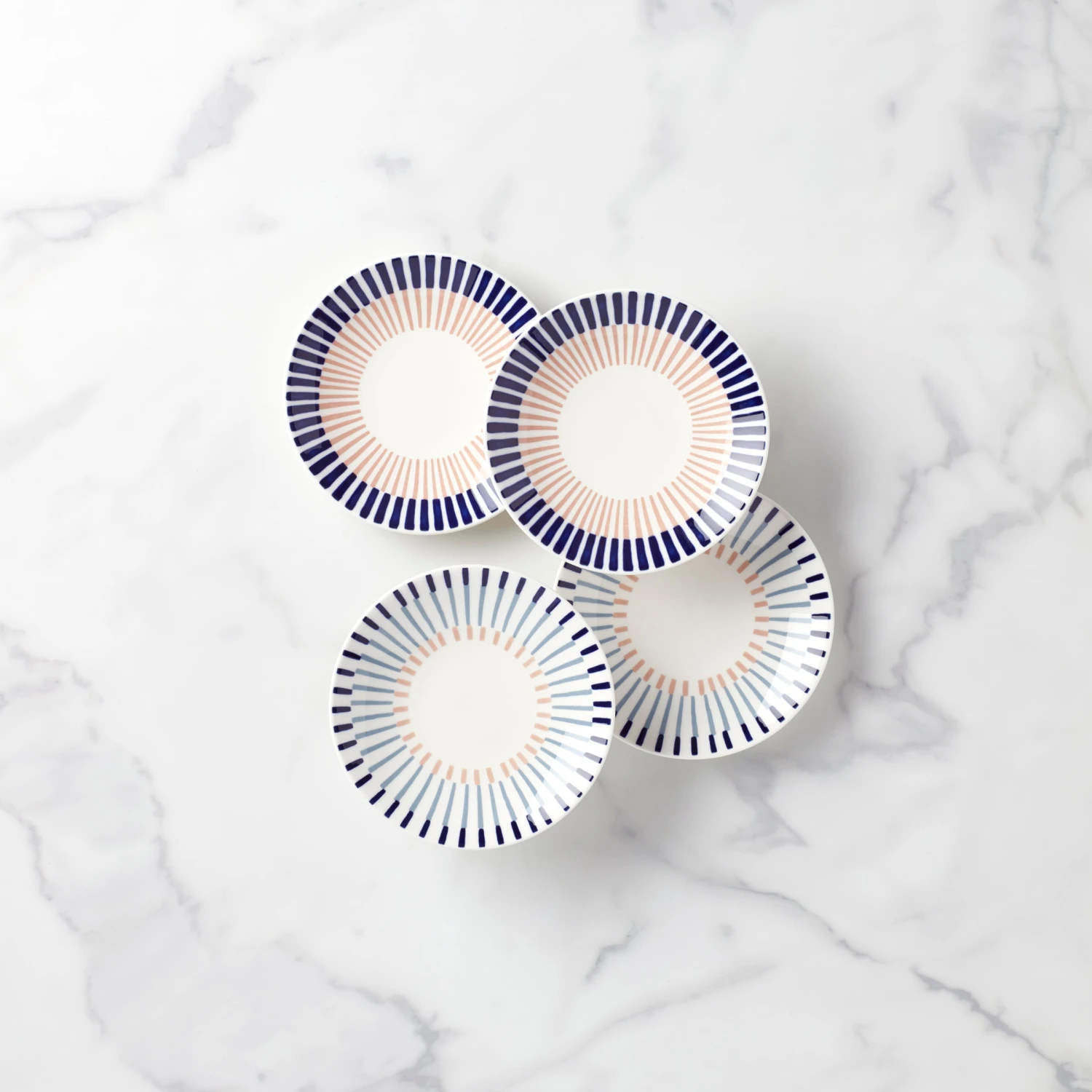 Kate Spade striped porcelain plates