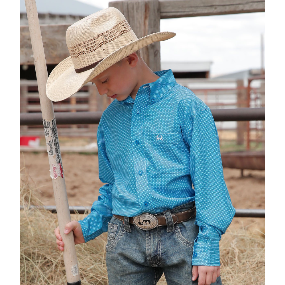 Cinch Boys Blue Arenaflex Shirt