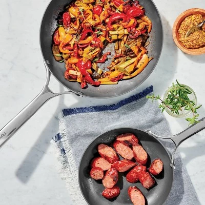 Figmint Nonstick Stainless Steel Frypan Set