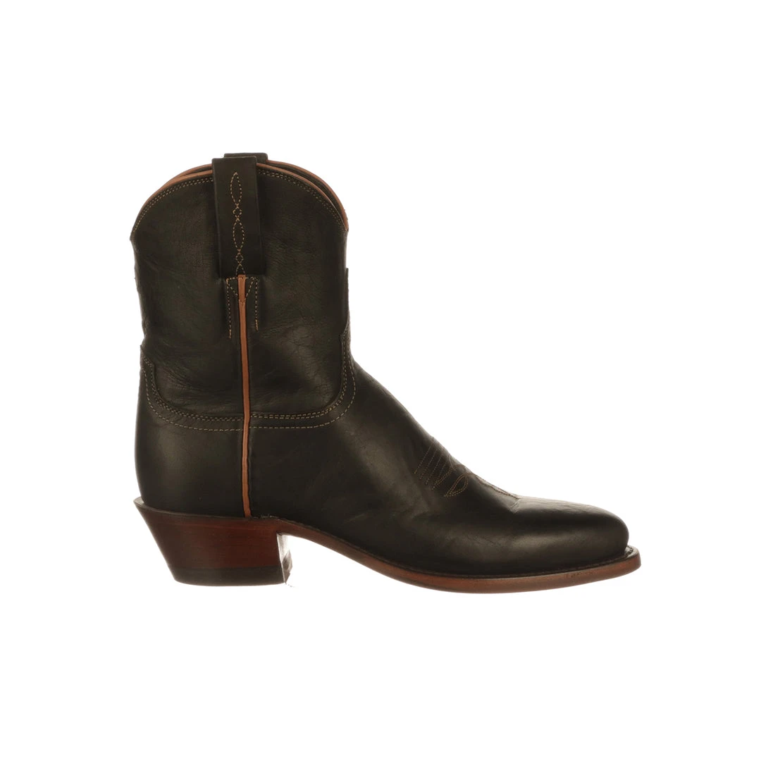 Lucchese Gaby Boots in Black with Sienna and Cognac accents