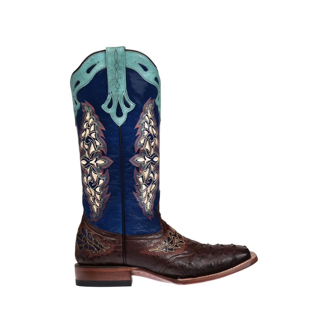 Lucchese Amberlyn boots in sienna and navy