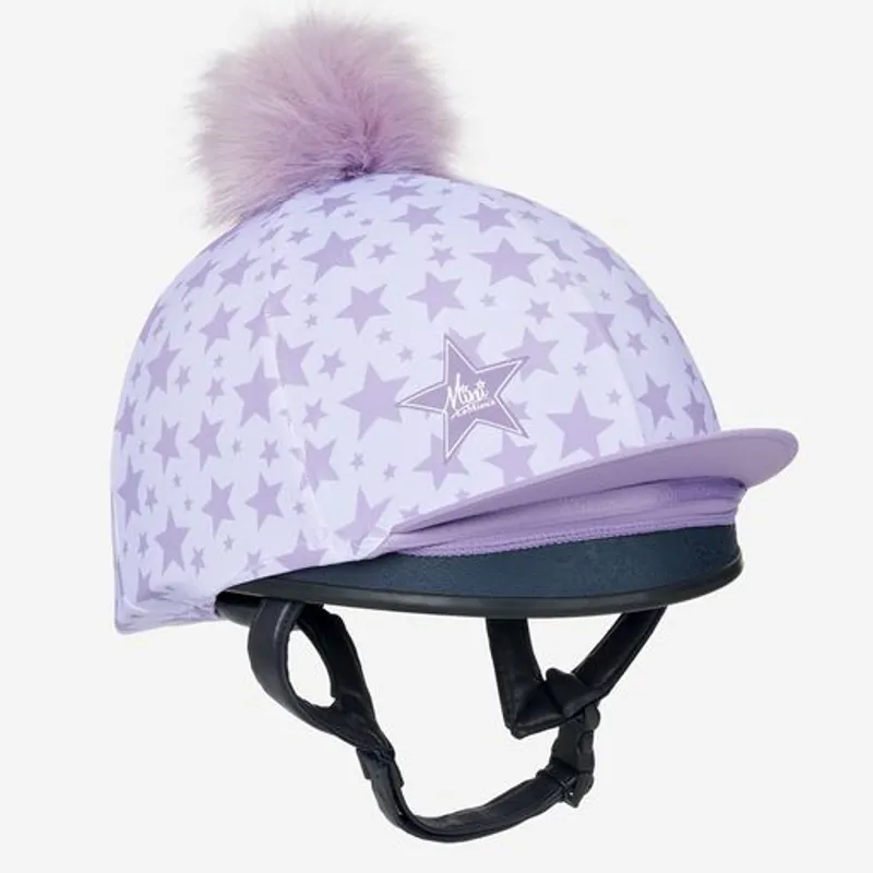 LeMieux Mini Hat Silk Wisteria on child rider