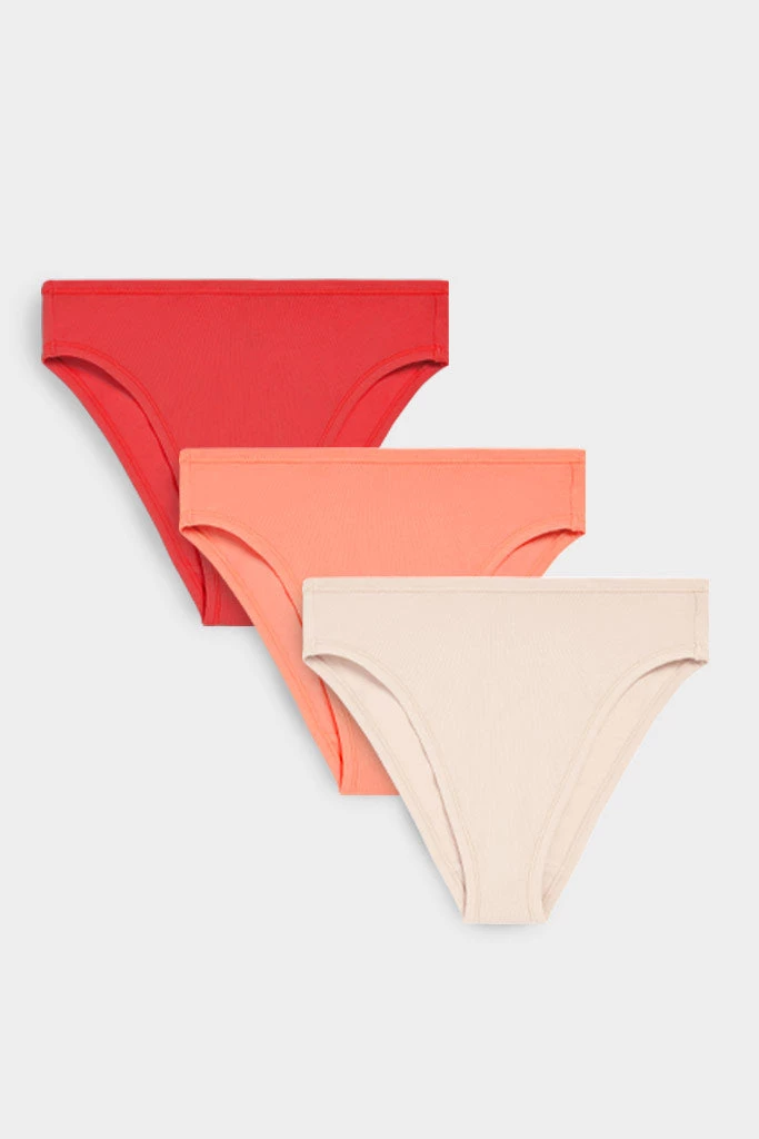 Negative Underwear Cotton French Cut Brief in Sunrise colors