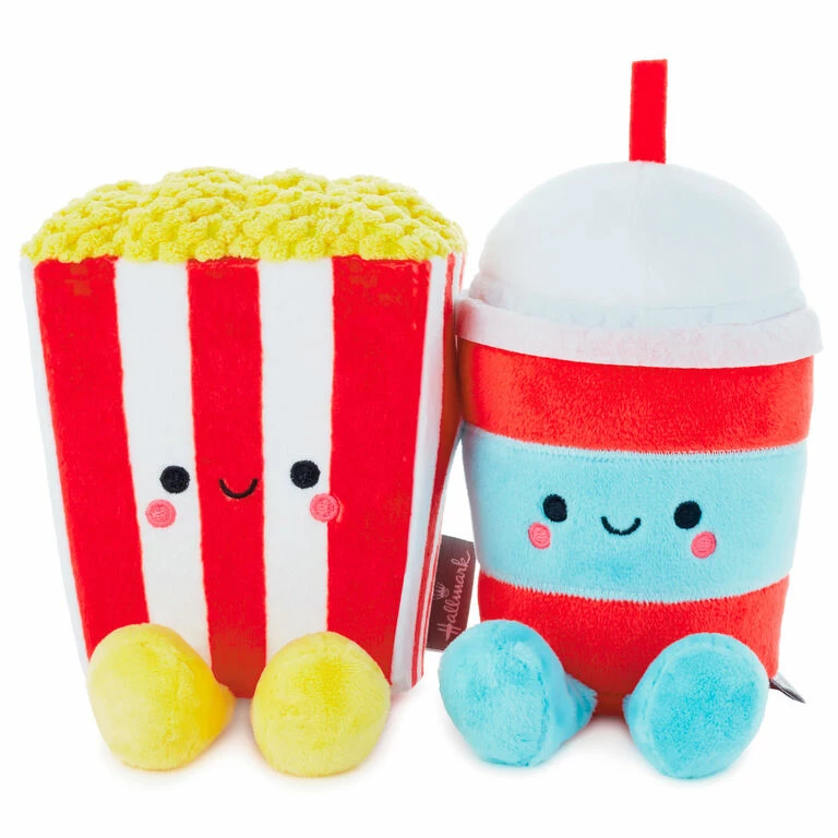 Hallmark Better Together Popcorn And Slushie Magnetic Plush