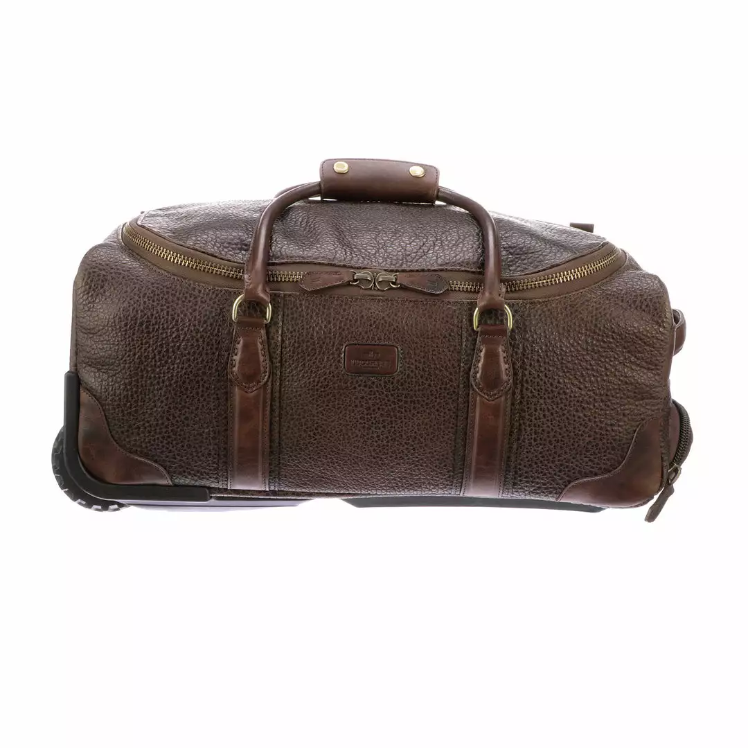 Lucchese Chocolate Rolling Duffel Bag
