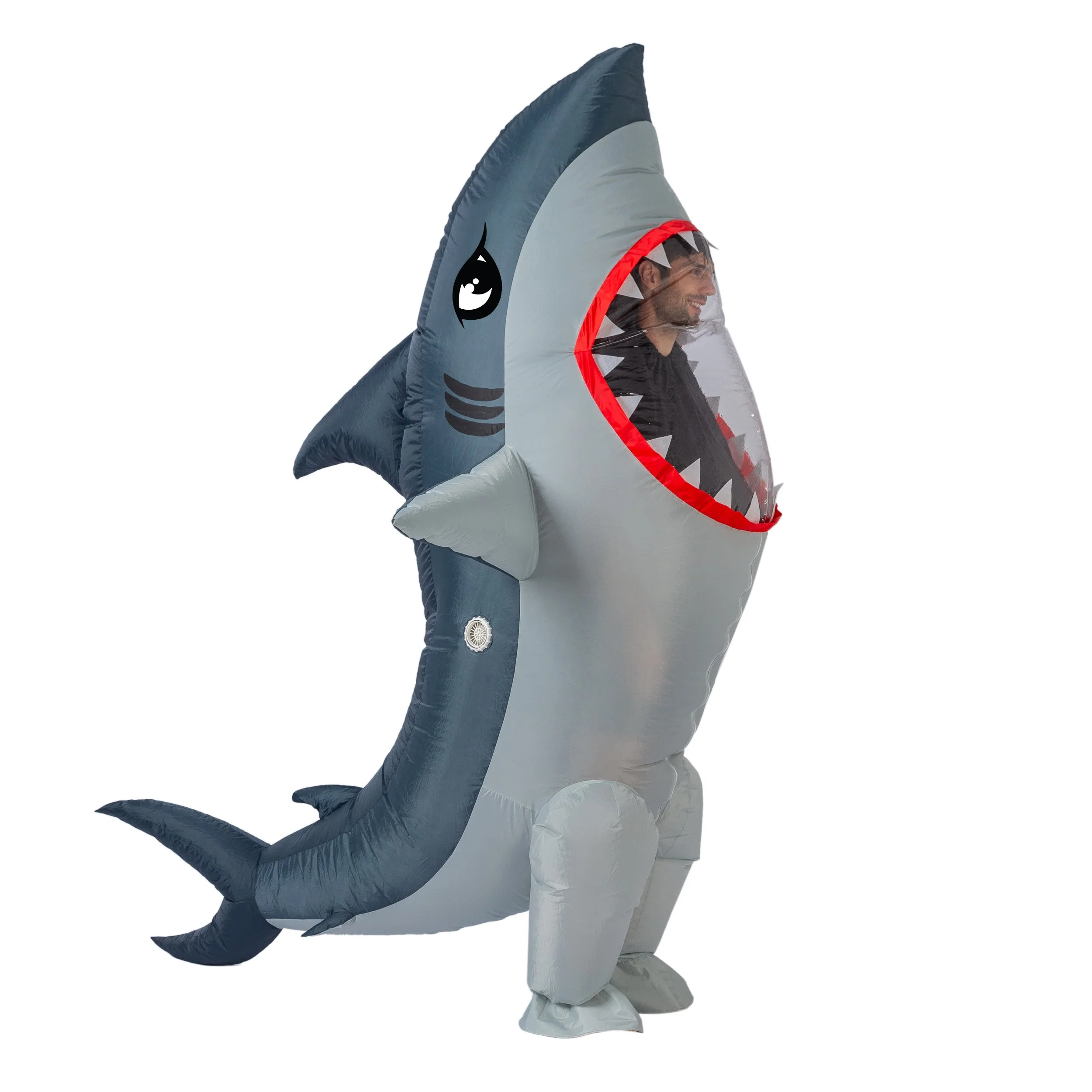 Spooktacular Adult Full Body Shark Inflatable Halloween Costume