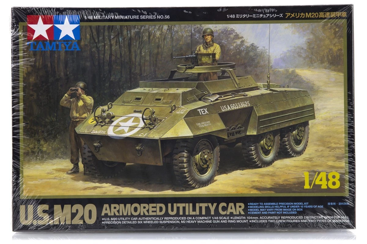 Tamiya 1/48 U.S. M20 Armored Utility Car Model