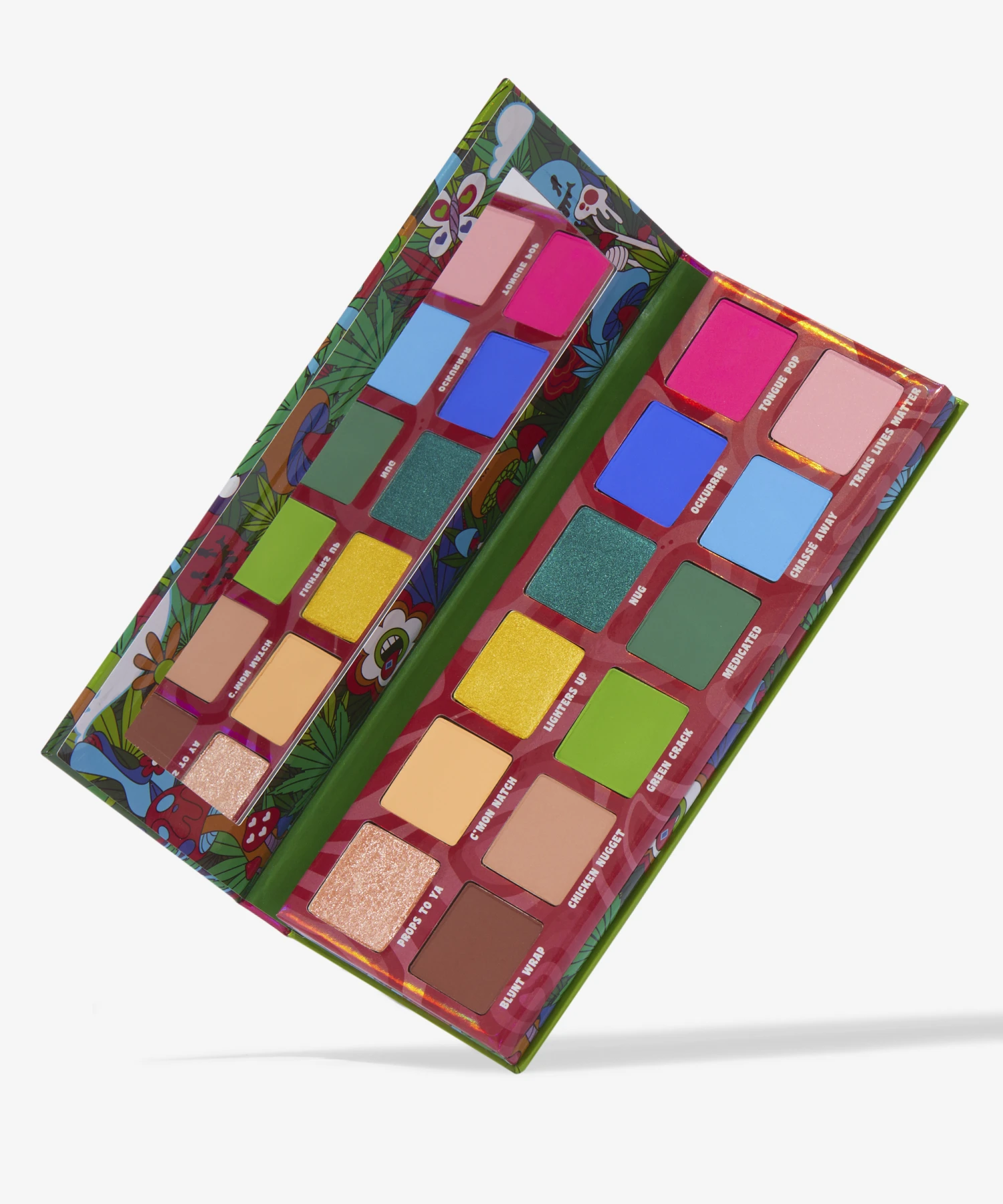 ExtravaGANJA Palette open showing 12 vibrant shades