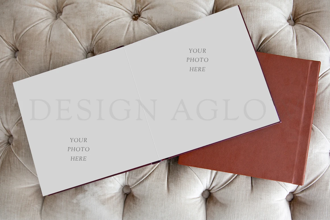 DesignAglow Album Mockup showcasing professional photography