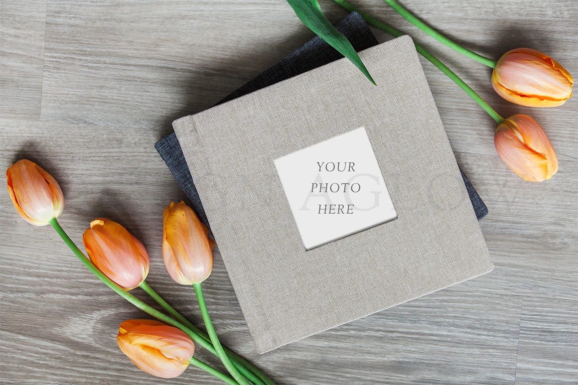 DesignAglow Album Mockup showcasing professional photography