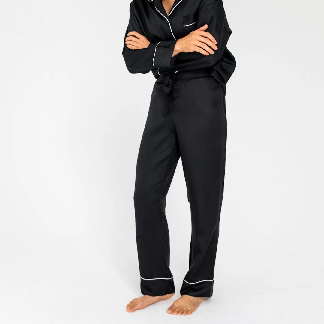 Ettitude Bamboo Lyocell Pajama Pants in Pepper color