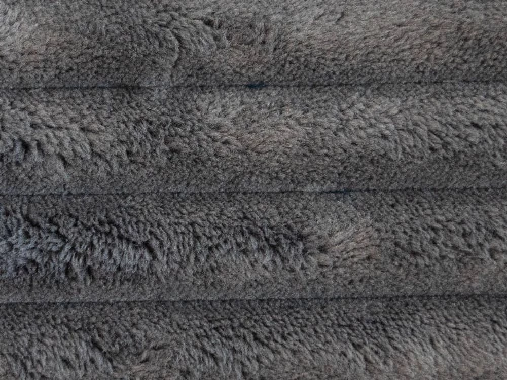 Memphis Fuzzy Corduroy Futon Cover in Gunmetal