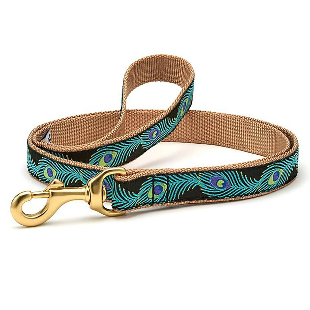 Up Country Peacock Pattern Dog Leash