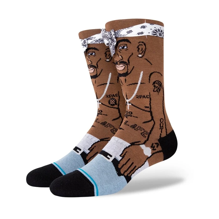 Stance Tupac Resurrected Crew Socks