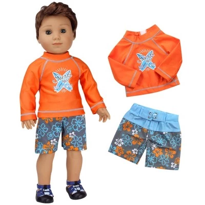 Sophia's doll surf outfit set