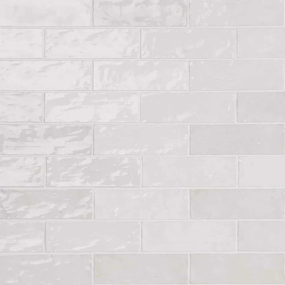 Kingston White Ceramic Tile close-up