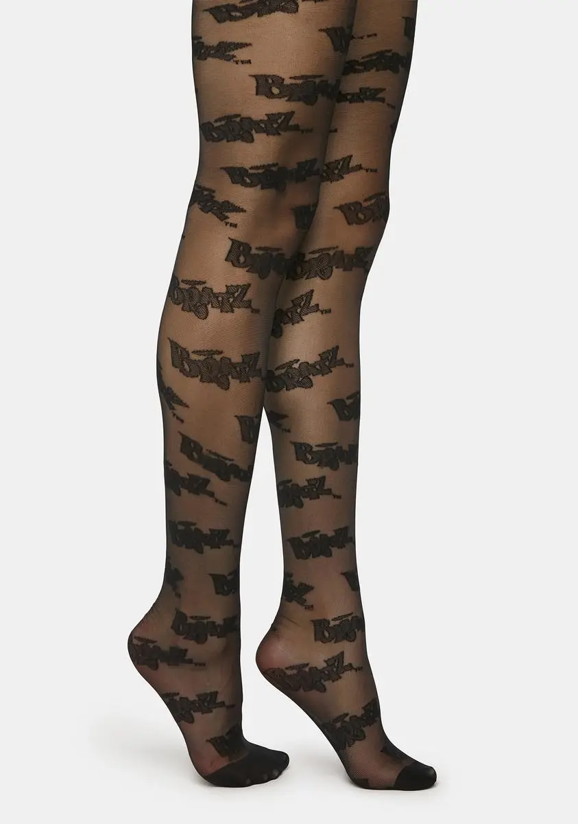 Bratz Logo Tights styled with streetwear