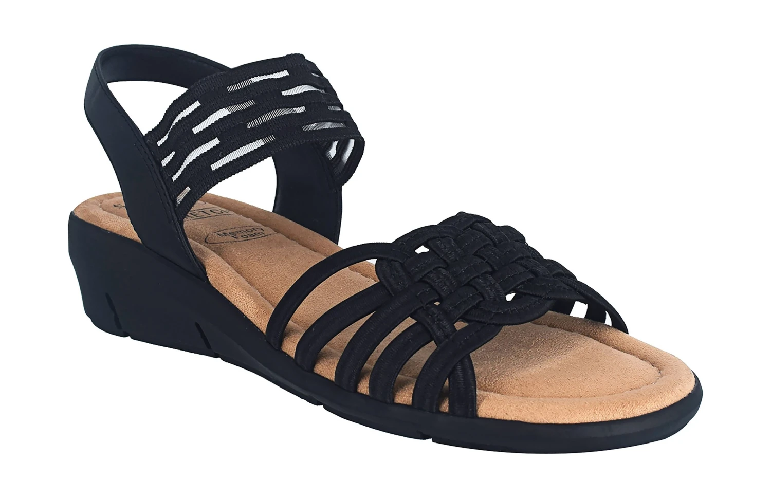 Geneshia Stretch Sandal - Comfort Wedge Sandal for Women
