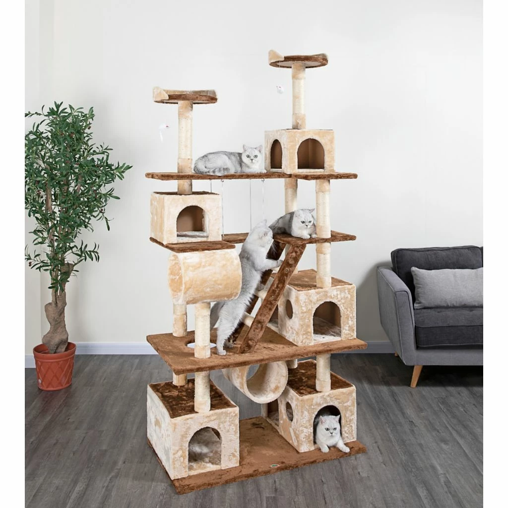 Go Pet Club Cat Tree House Climber with Swing