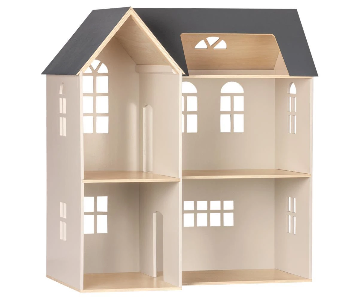 Maileg wooden dollhouse with miniature furniture