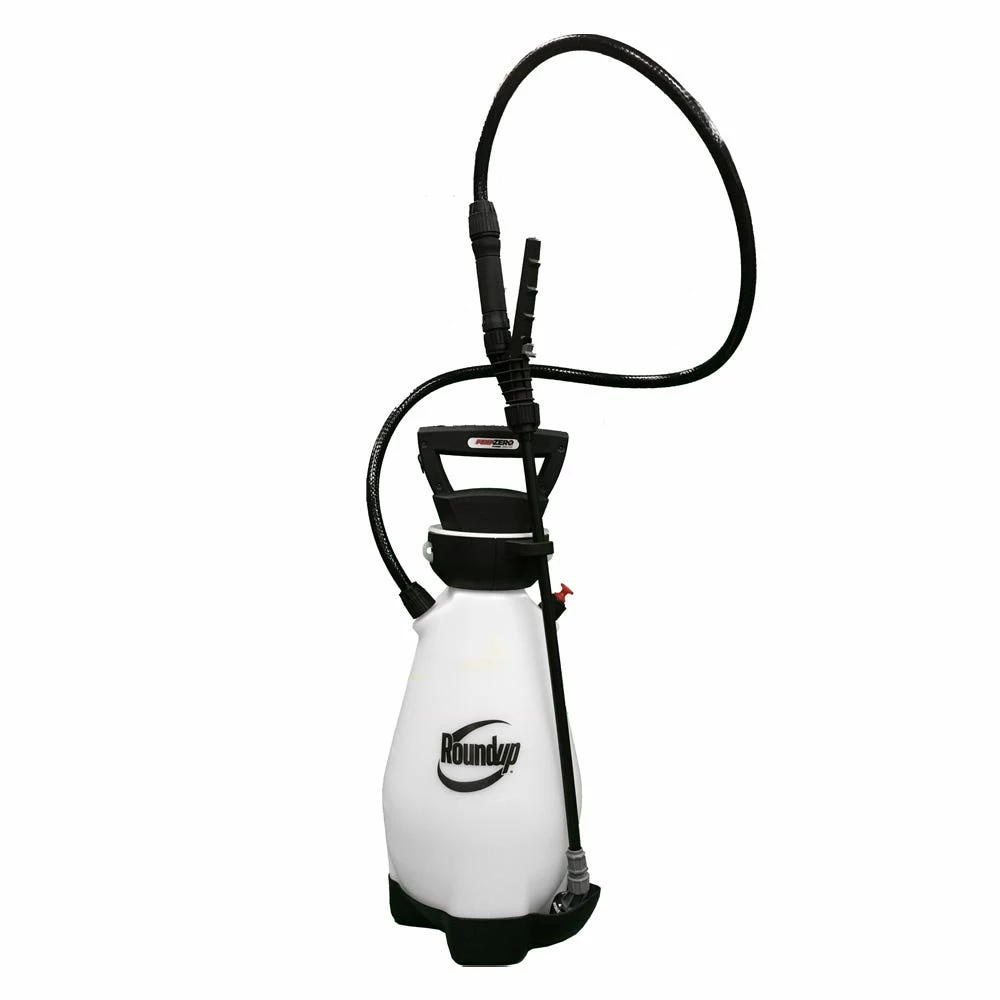 RoundUp Zero Pump Sprayer in action