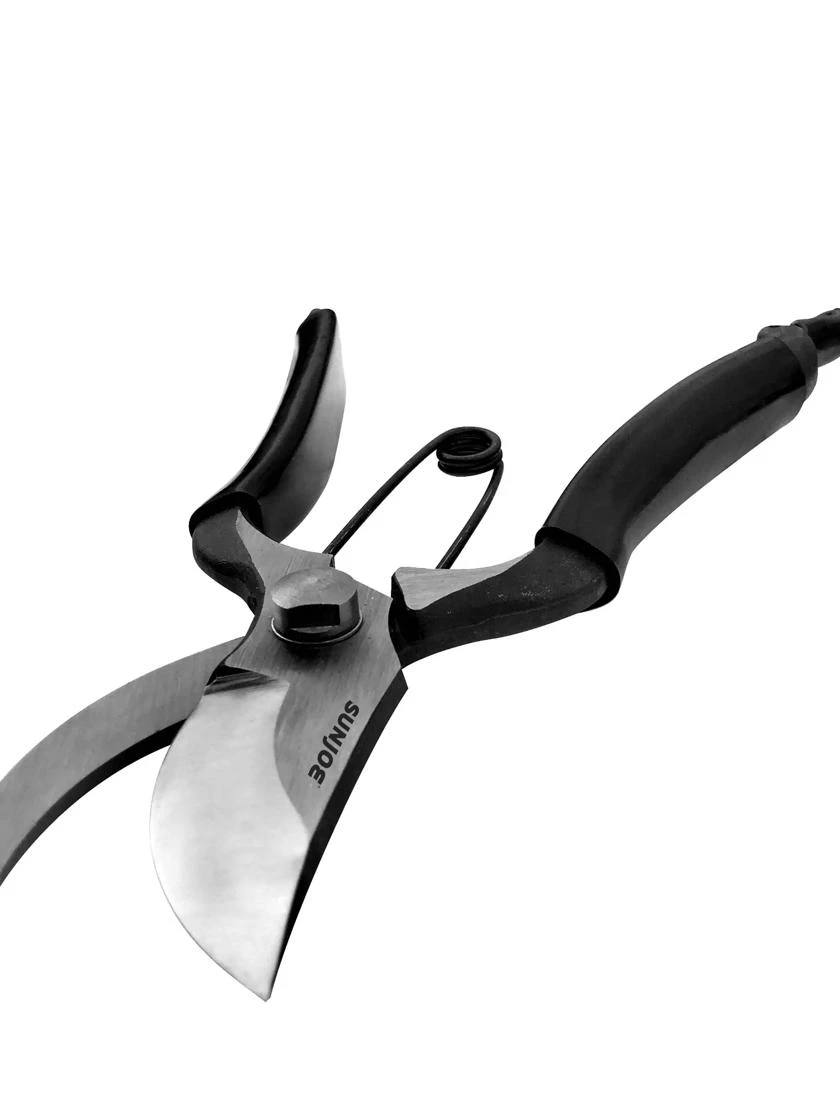 Sun Joe Carbon Steel Pruner with Leather Holster