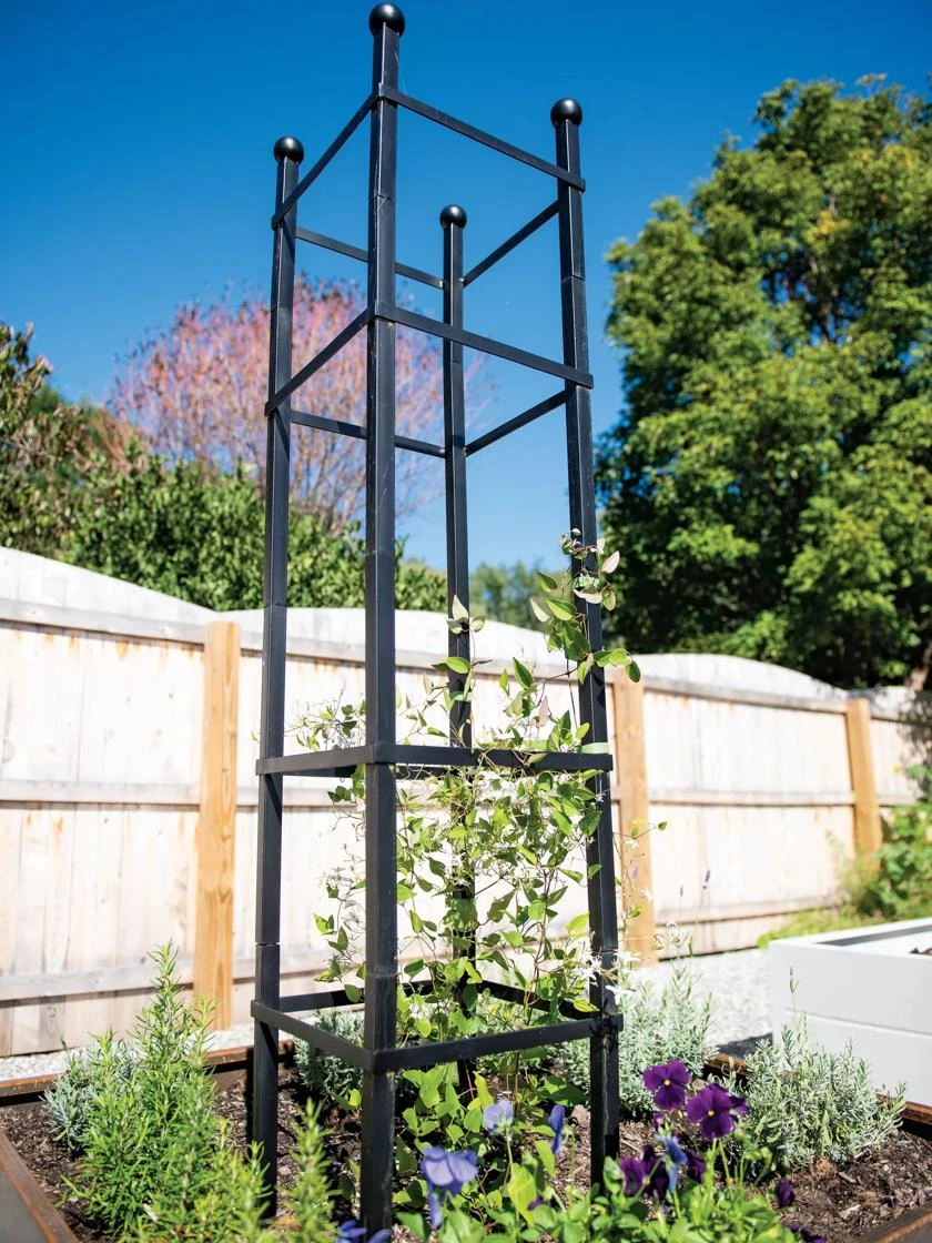 Essex Square Obelisk in garden setting