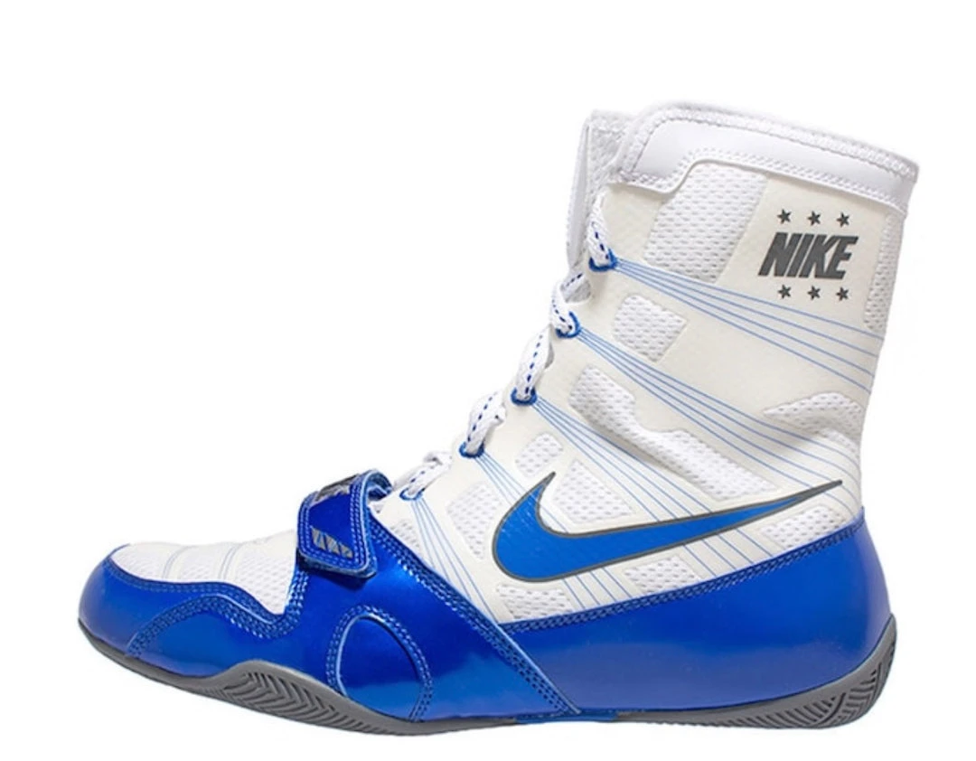 Nike HyperKO White/Blue boxing shoes