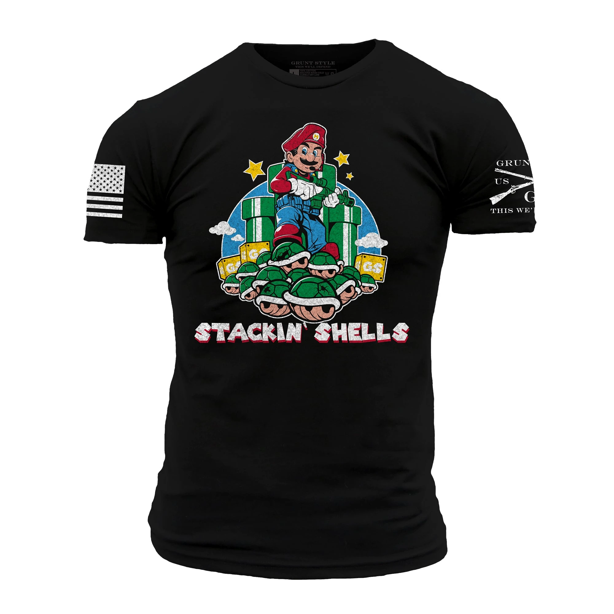 Stackin' Shells T-Shirt Black