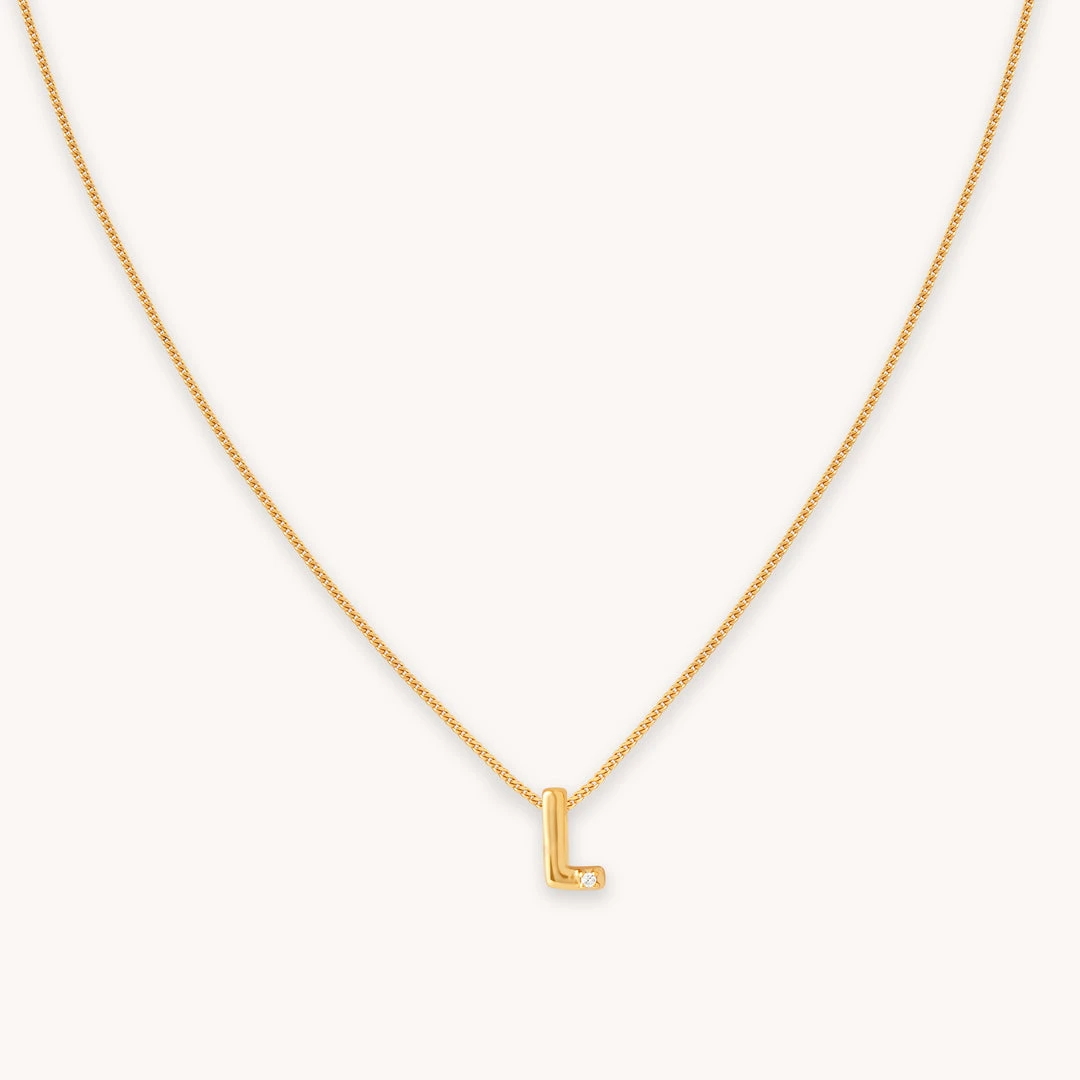 Astrid & Miyu Gold Initial Necklace