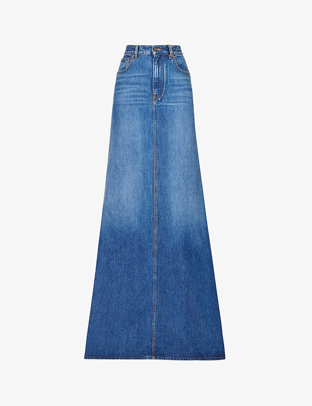 Valentino denim maxi skirt