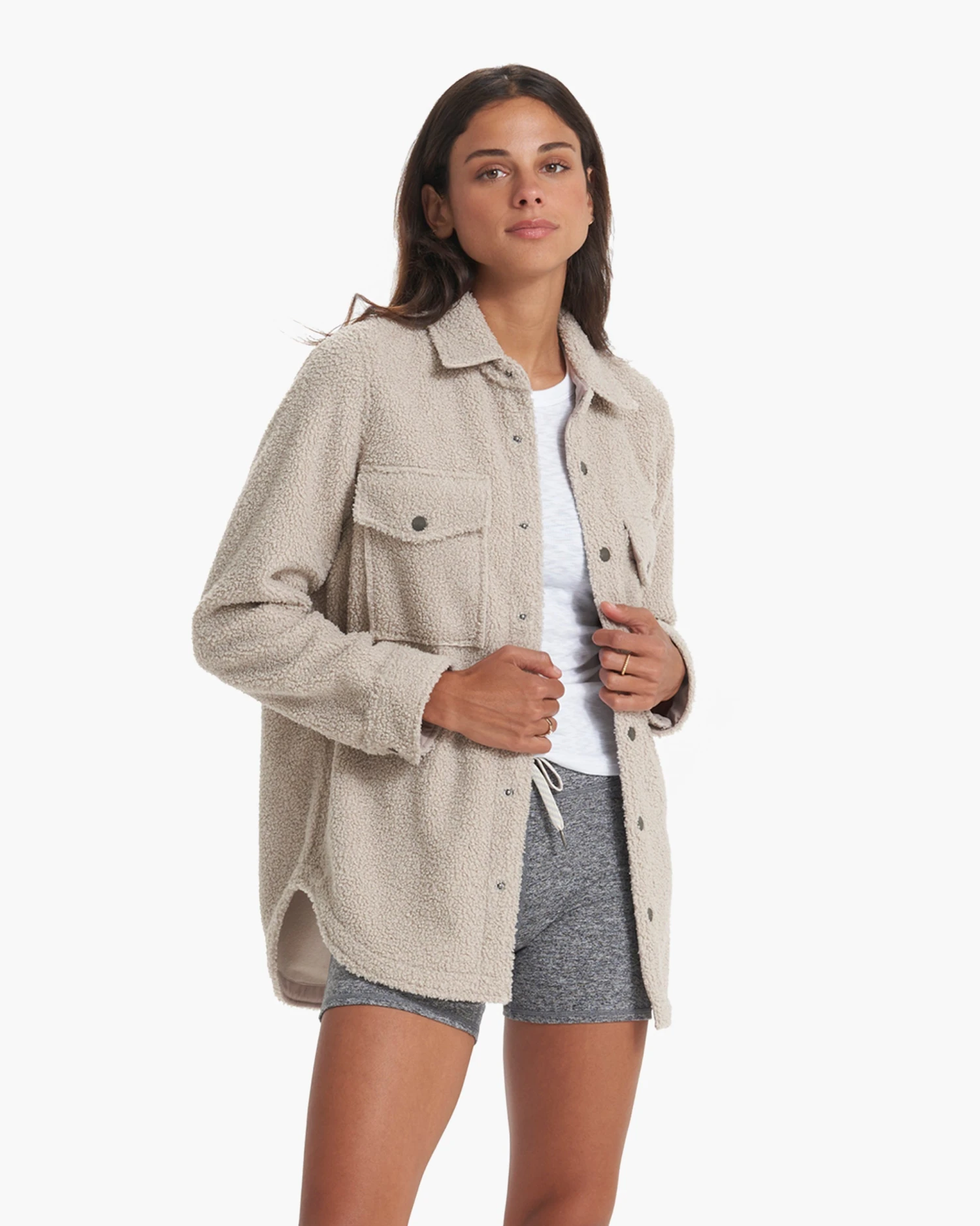 Sycamore Shirt Jacket in Dark Salt