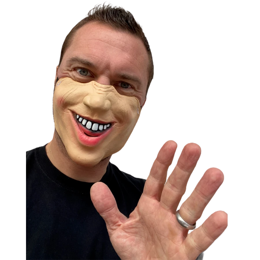 Smiley Guy Half Face Mask