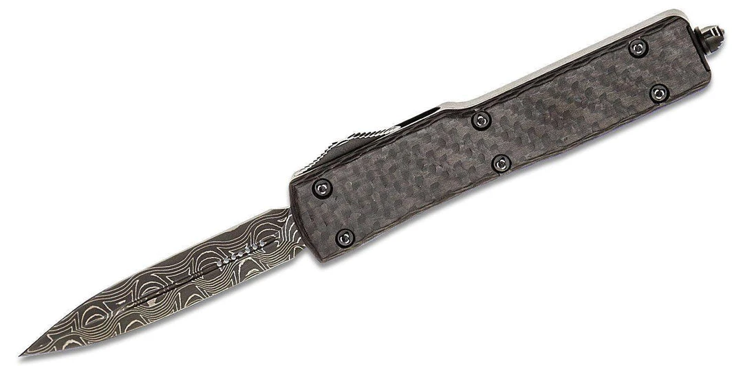 Microtech UTX-70 D/E Carbon Fiber Damascus Blade