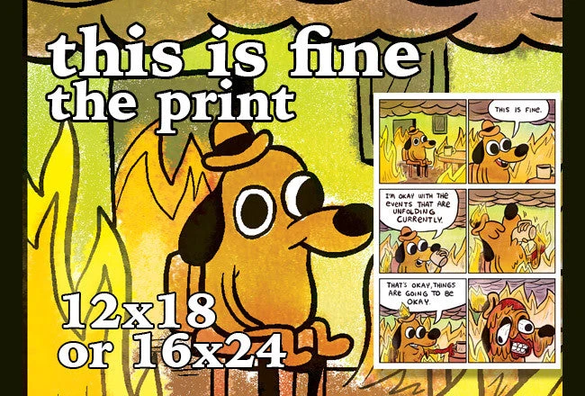 This Is Fine Print by KC Green