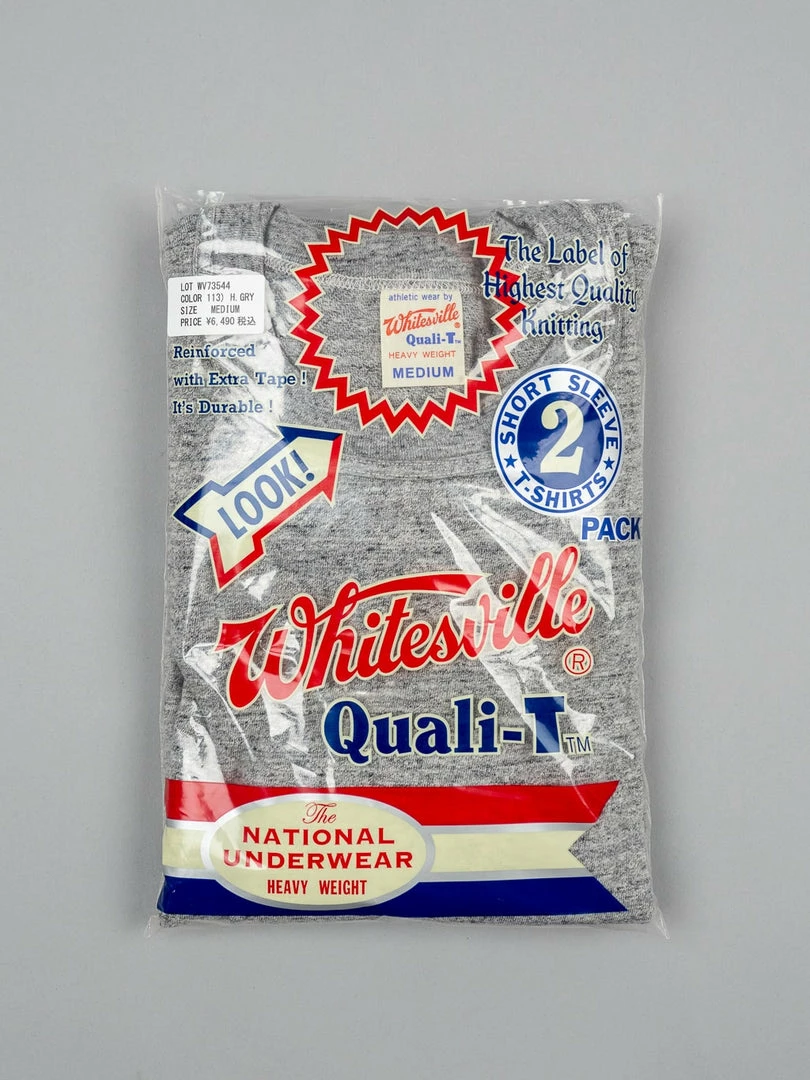 Whitesville Tubular T-shirt Grey 2 Pack