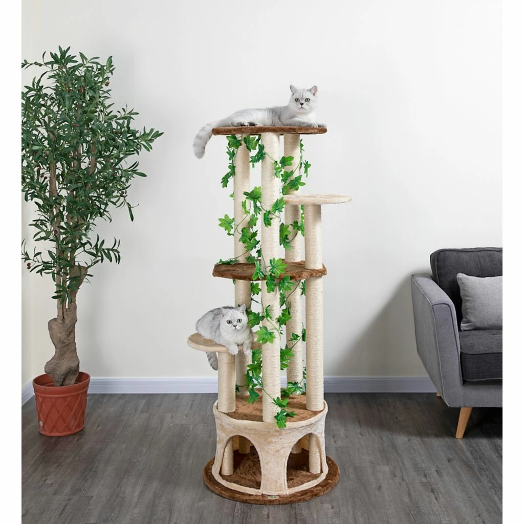 Go Pet Club 61 inch Cat Tree in Beige