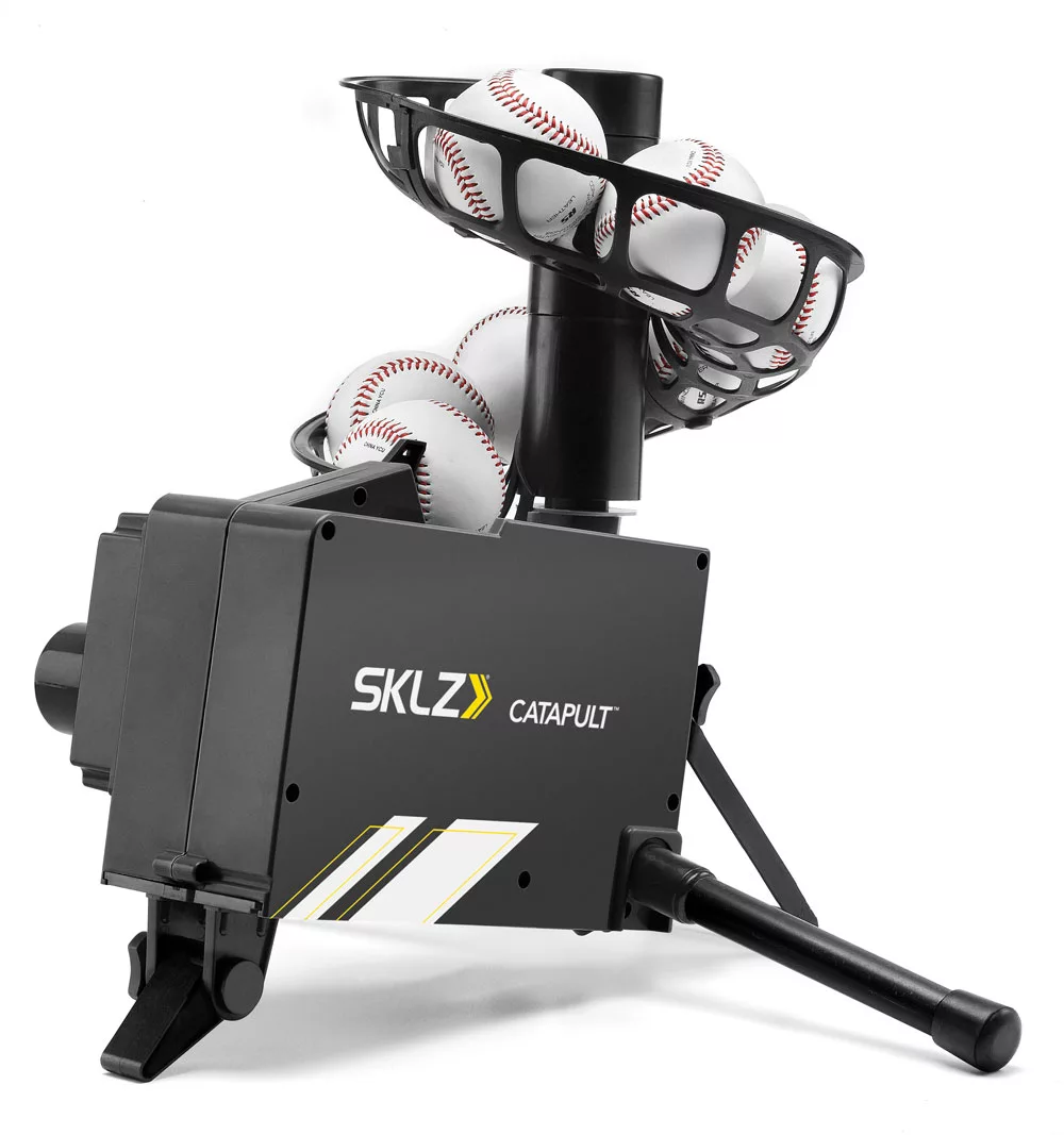 SKLZ Catapult Soft Toss Machine in action