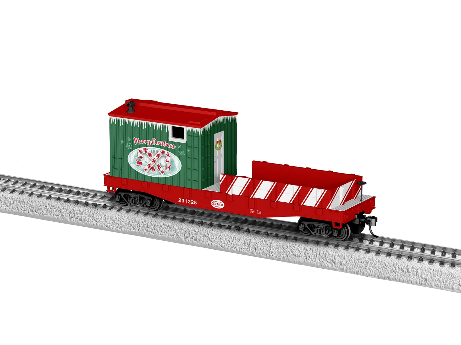 Christmas Work Caboose HO Scale Model