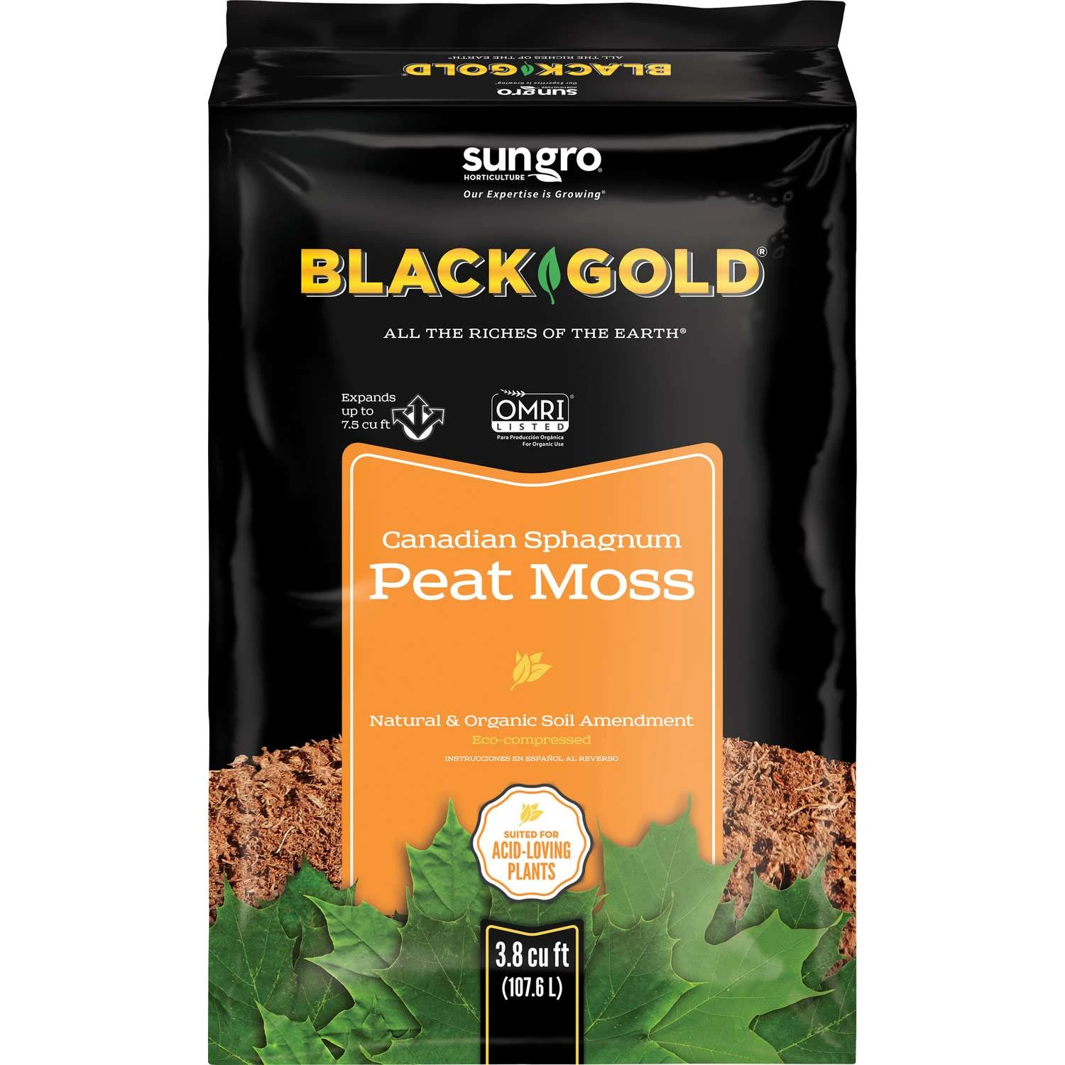 Black Gold Organic Canadian Sphagnum Peat Moss
