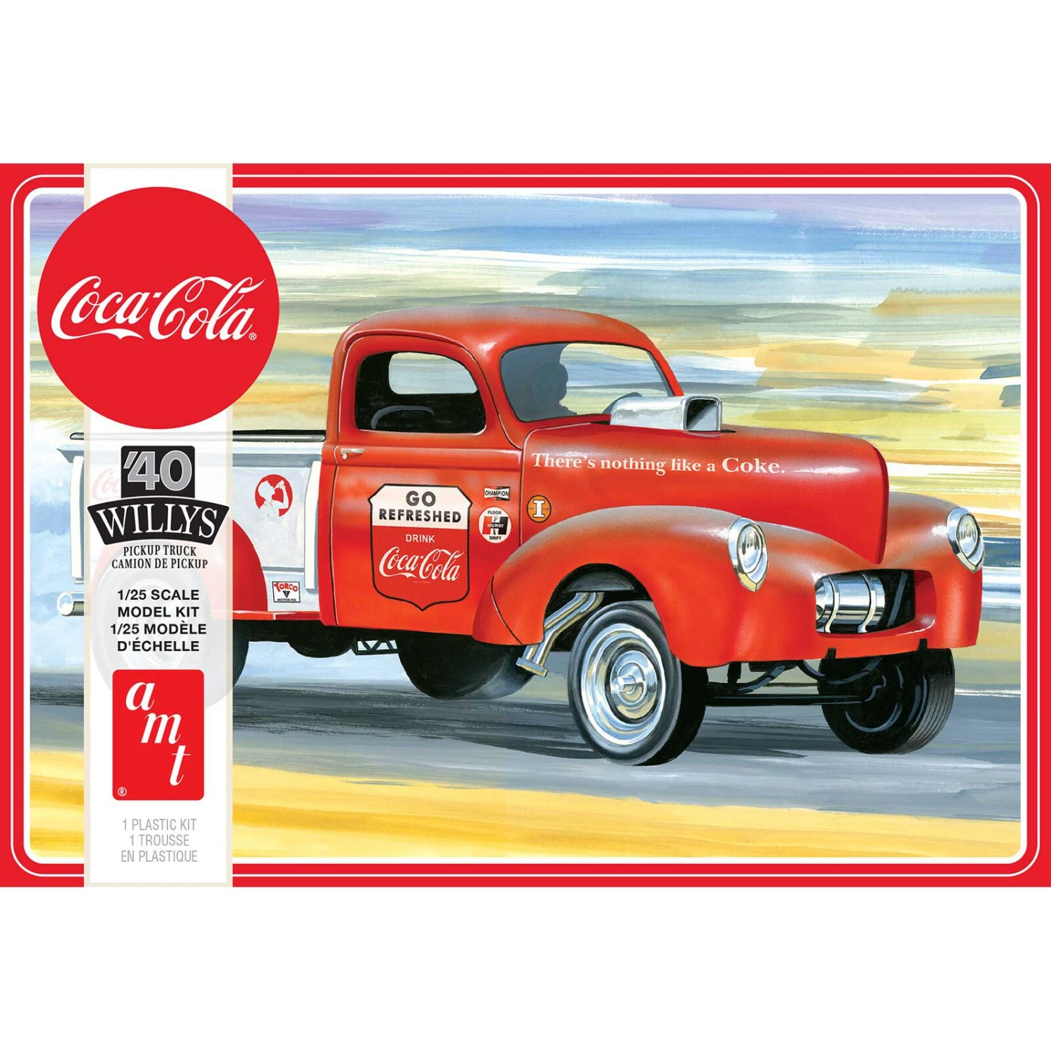AMT 1/25 1940 Willys Pickup Gasser Coca-Cola Model Kit