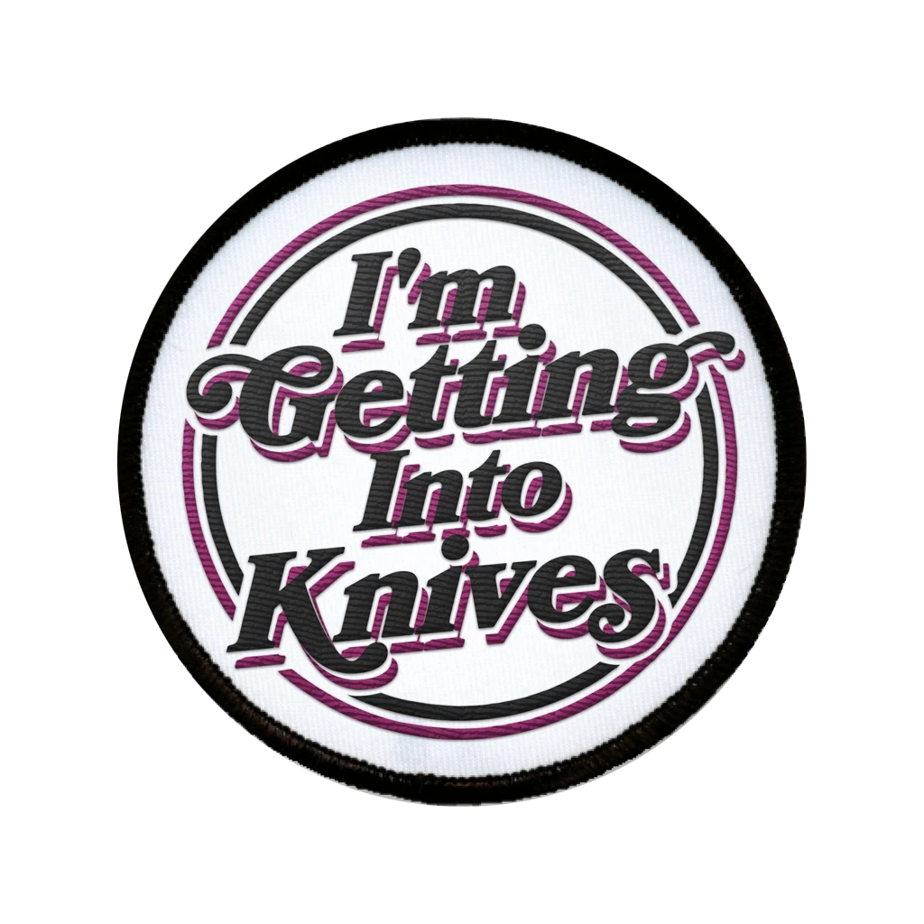 The Mountain Goats I'm Getting Into Knives iron-on patch