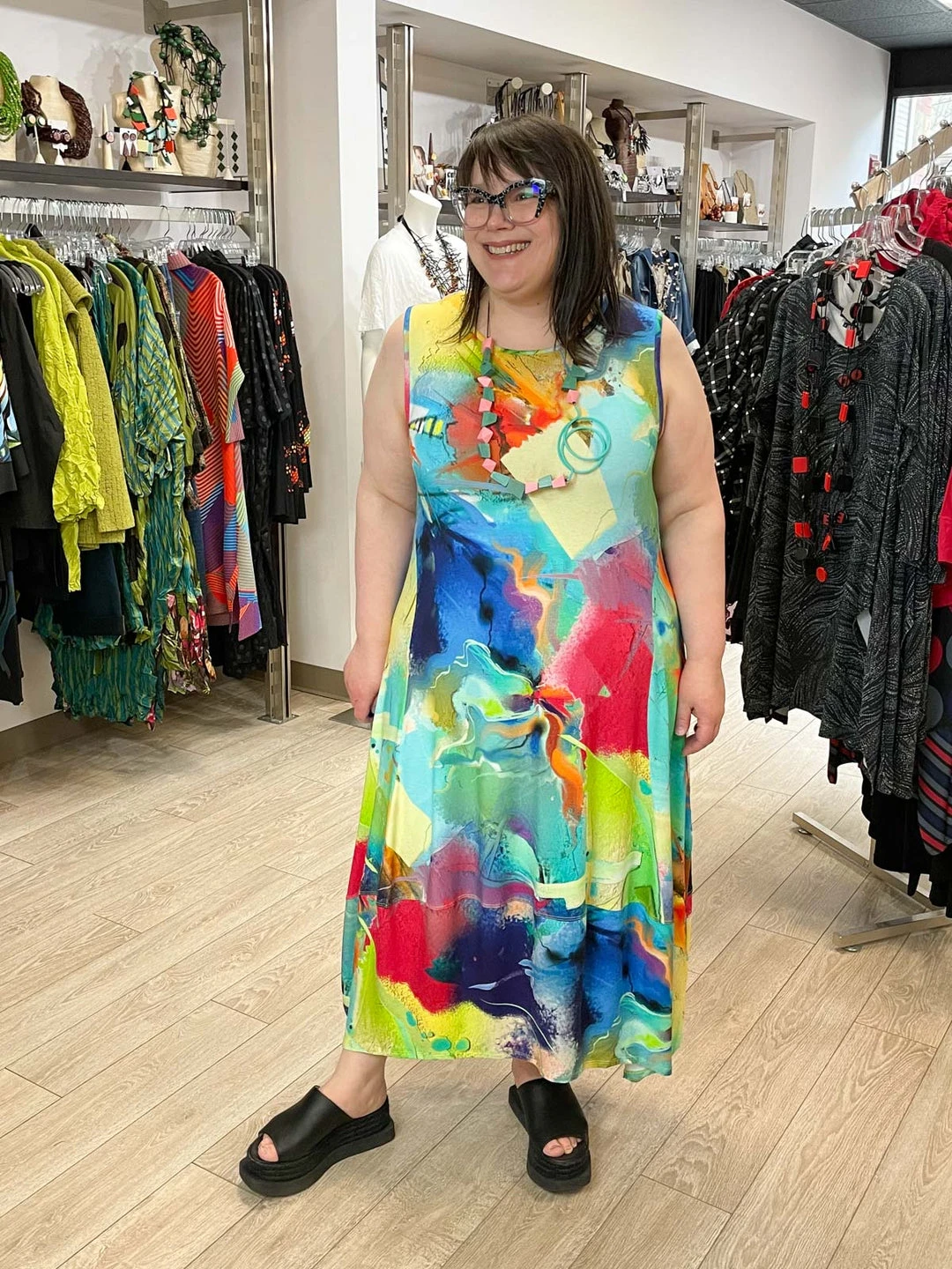 Kozan Dina Dress in Sorbet print